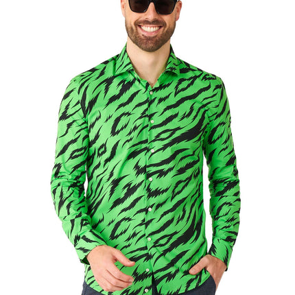 Camicia Tiger Verde Uomo OppoSuits