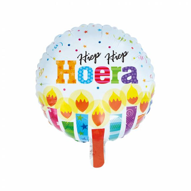 Palloncino ad elio Hip Hip Hooray 46 cm vuoto