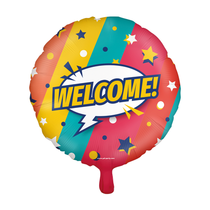 Palloncino ad elio Welcome vuoto 30 cm