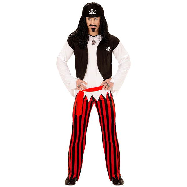 Costume da pirata uomo 4 pezzi