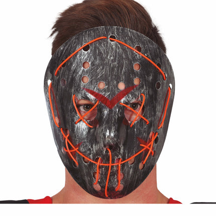 Maschera di Halloween Hockey con luce