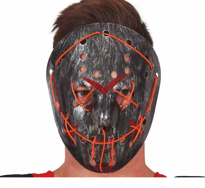 Maschera di Halloween Hockey con luce