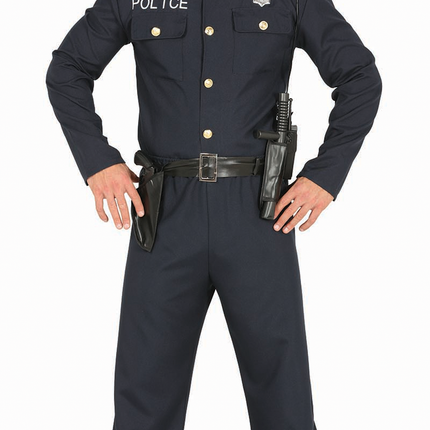 Costume da poliziotto uomo blu