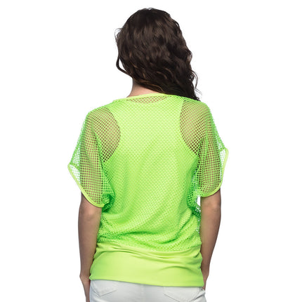 Camicia a rete Verde Donna M/L