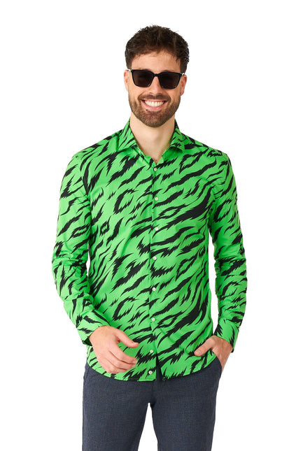 Camicia Tiger Verde Uomo OppoSuits