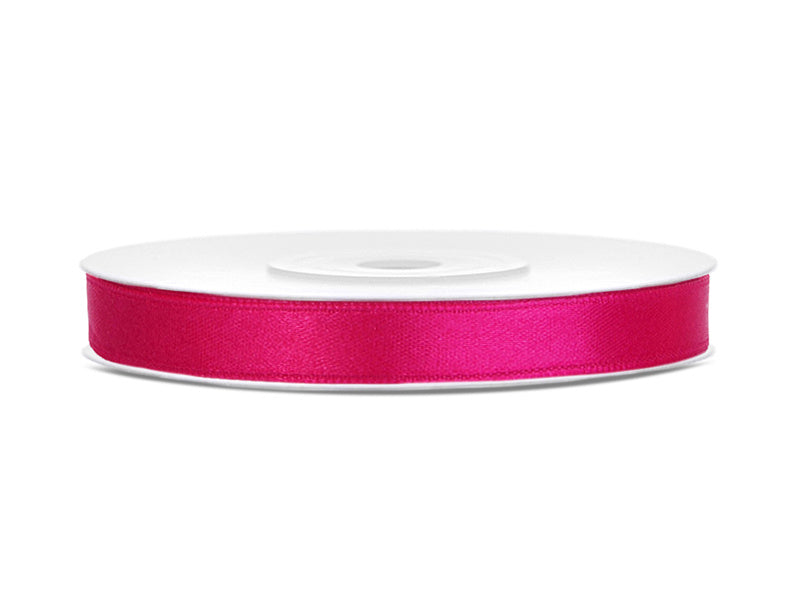 Nastro di raso fucsia 6mm 25m