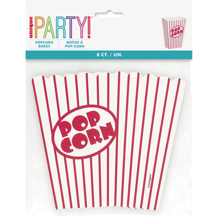 Vassoi per popcorn 12,5 cm 8 pezzi