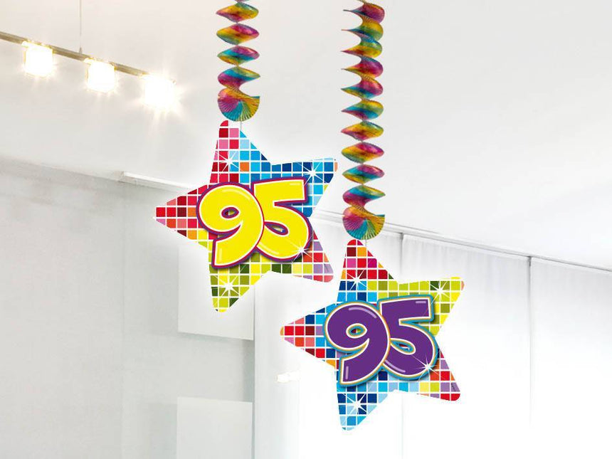 Decorazione appesa 95 anni 75cm 2pz