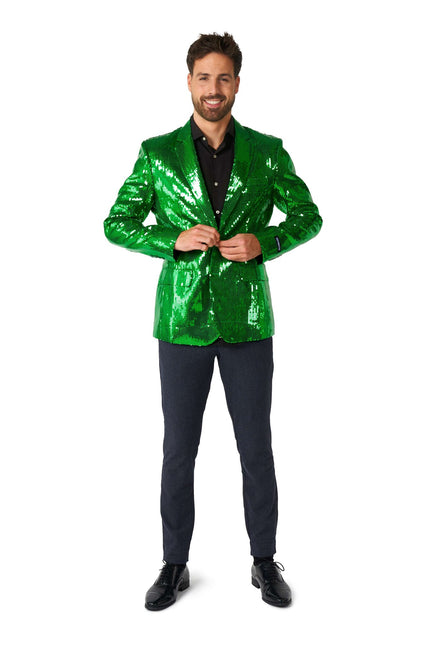 Paillet Blazer verde uomo Suitmeister