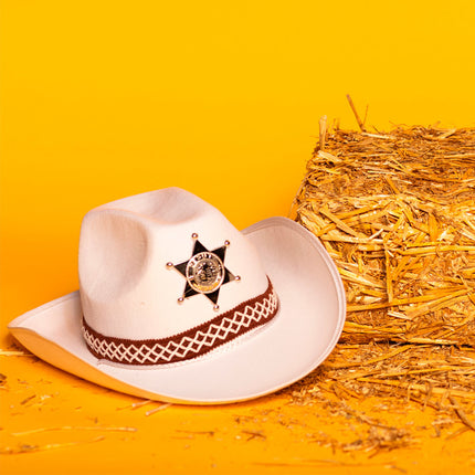 Cappello da Cowboy Bianco Bambino