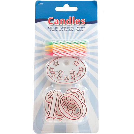 Set di candele con figure 5,5 cm 8 pezzi