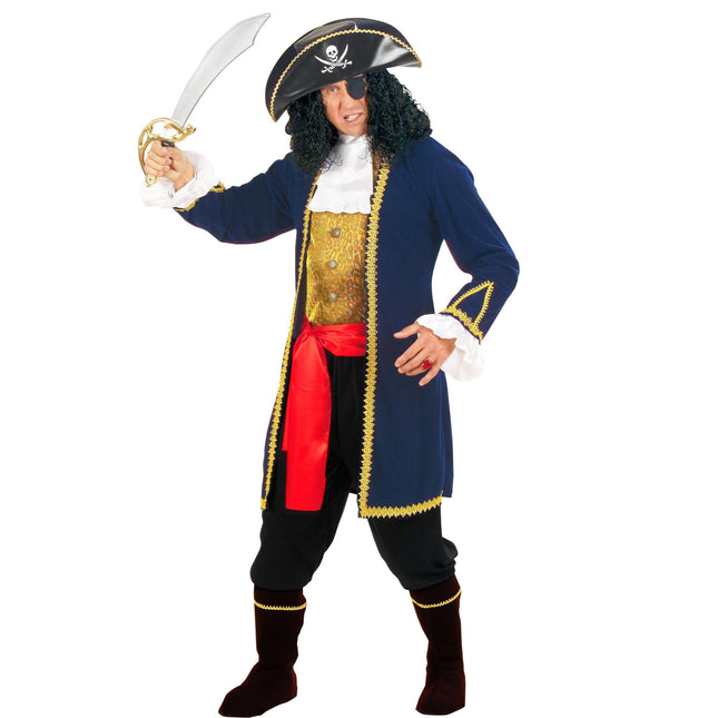 Costume da pirata uomo blu