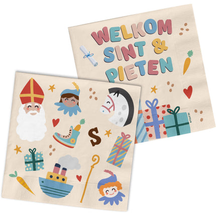 Tovaglioli Welcome Sint & Pieten