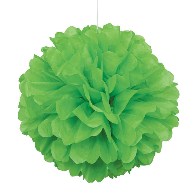 Pompon verde lime 40 cm