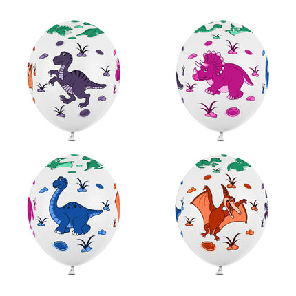 Palloncini Dinosauro Colorati 30cm 6 pezzi