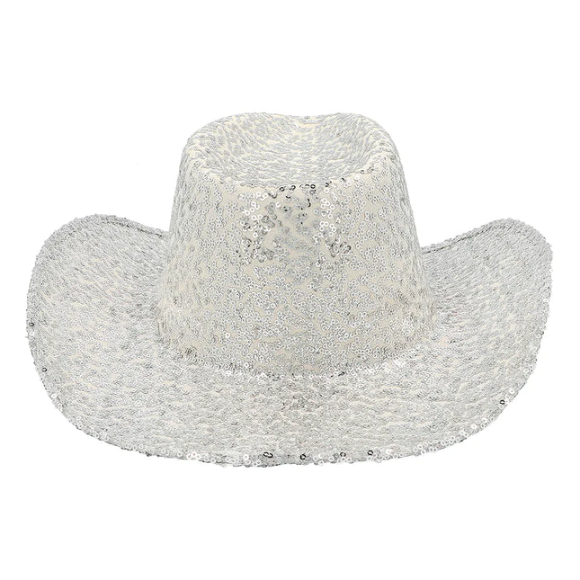 Cappello da cowboy argento