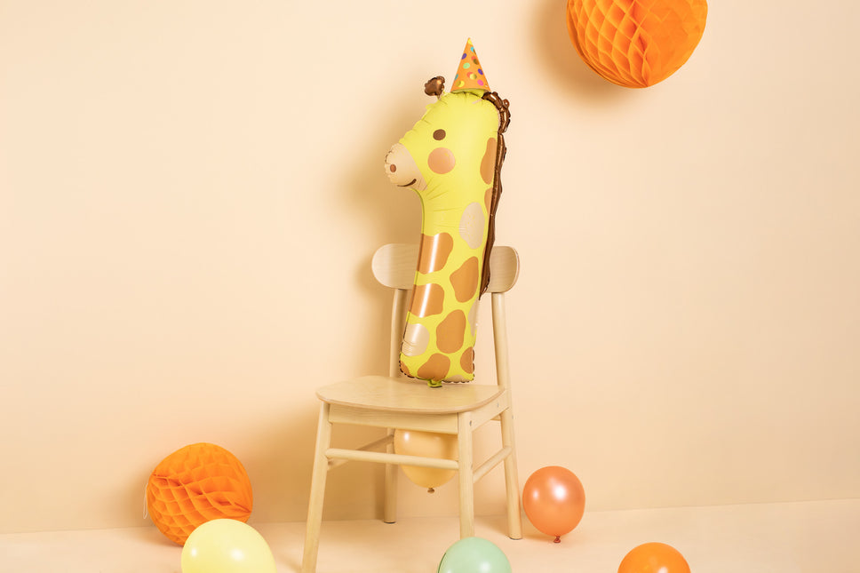 Palloncino ad elio 1 anno Giraffa vuoto 82 cm