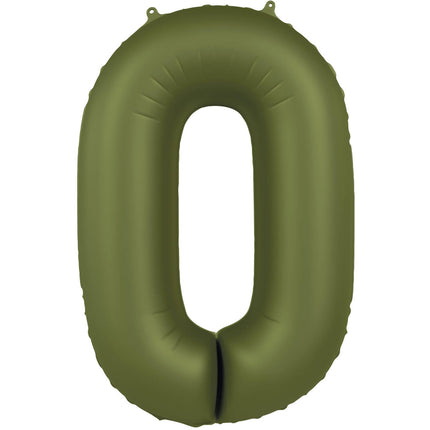 Palloncino 0 Year Figure Verde Opaco 86cm