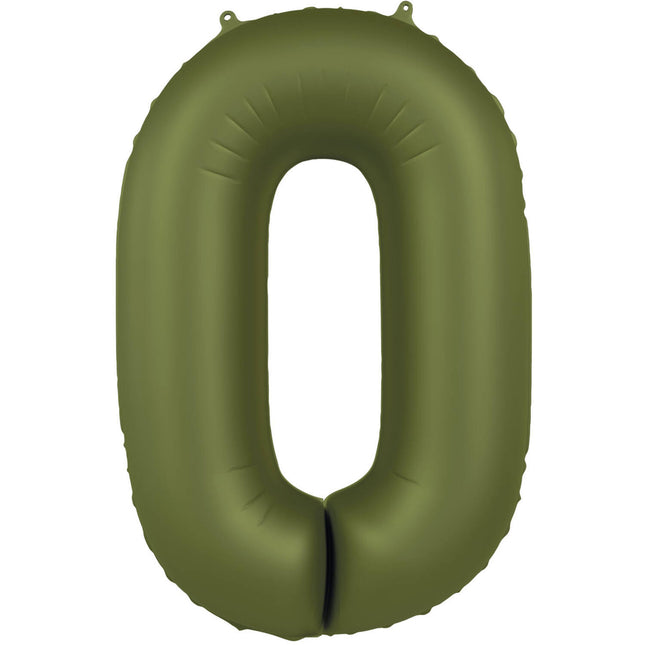 Palloncino 0 Year Figure Verde Opaco 86cm