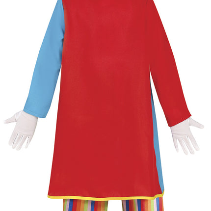 Costume da clown colorato per bambino