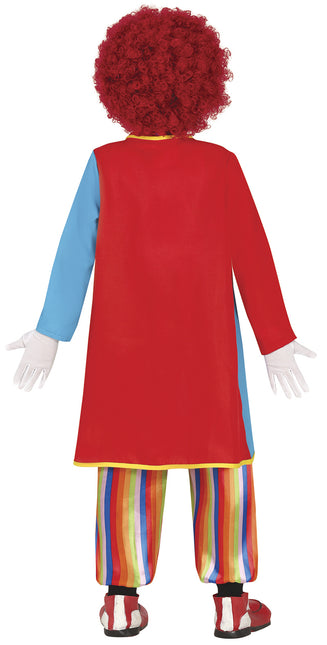 Costume da clown colorato per bambino