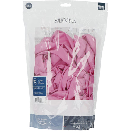 Palloncini rosa Rosey Pink 33cm 100pz