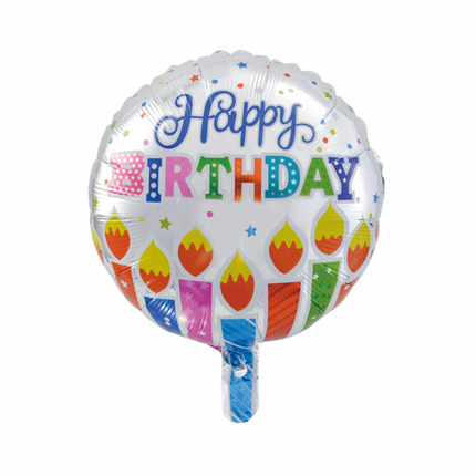 Palloncino ad elio Happy Birthday Candles Party 45cm vuoto