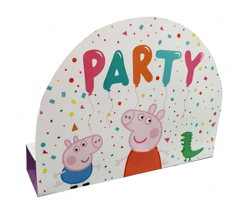 Inviti Peppa Pig Party 21cm 8 pezzi