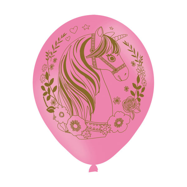 Palloncini Unicorno 27,5 cm 6 pezzi