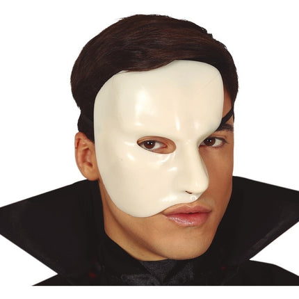 Maschera di Halloween mezza bianca