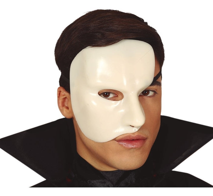 Maschera di Halloween mezza bianca