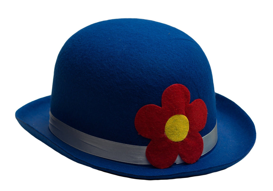 Cappello a bombetta Clown Blu