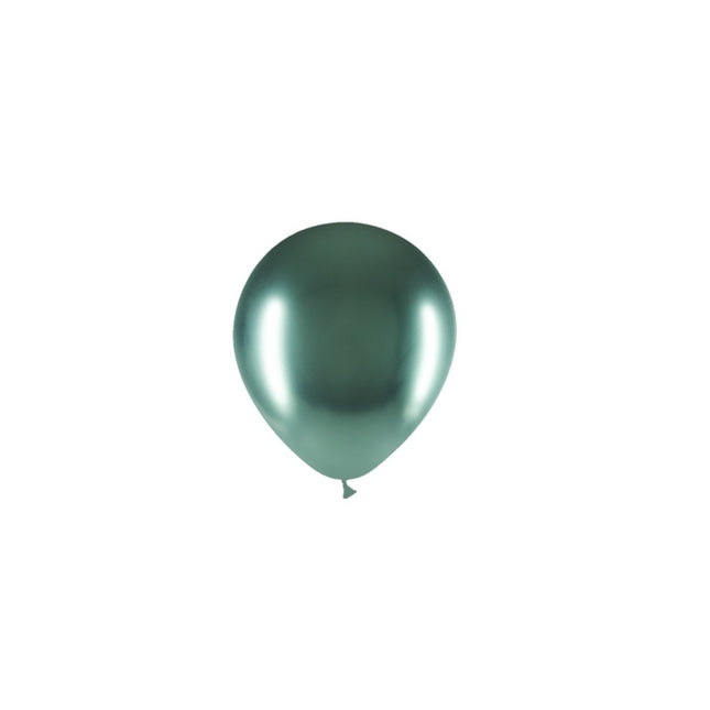 Palloncini verdi cromo 13cm 100pz