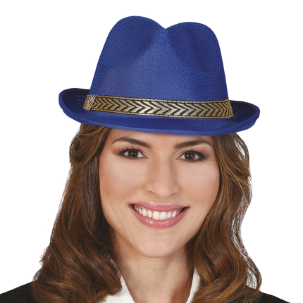 Cappello da gangster blu