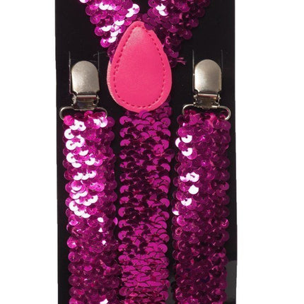 Bretelle Paillettes Fucsia