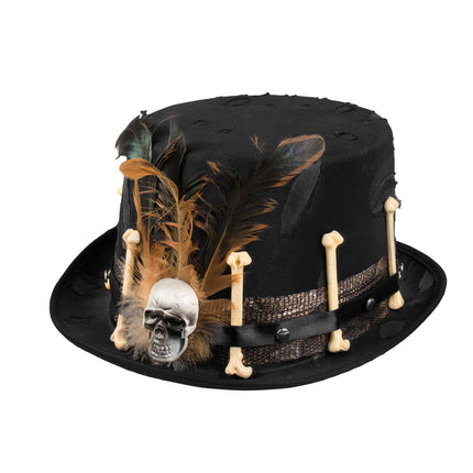 Cappello Halloween Bones Nero