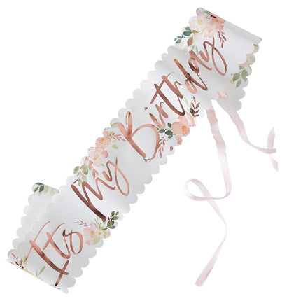 Sash It's My Birthday Fiori 75 cm