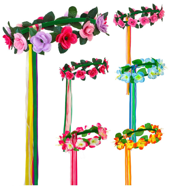 Cerchietto per capelli con fiori