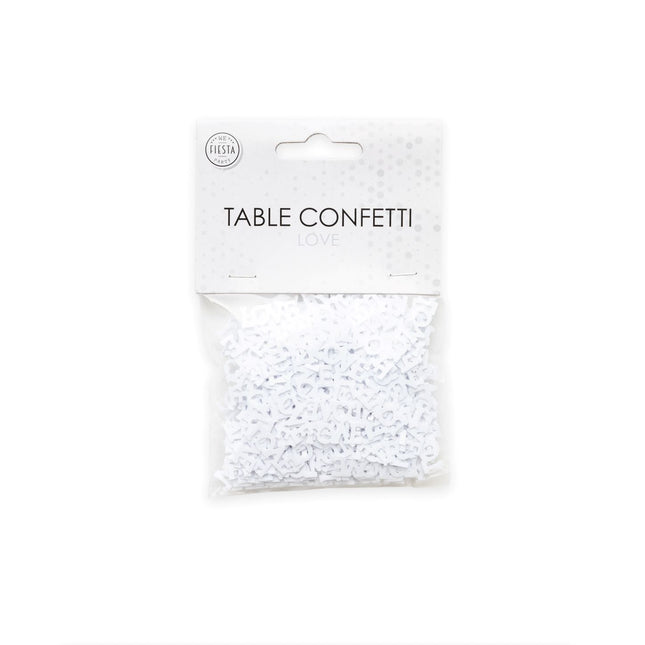 Coriandoli da tavola Love White