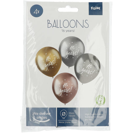 Palloncini 16 anni 33cm 4pz