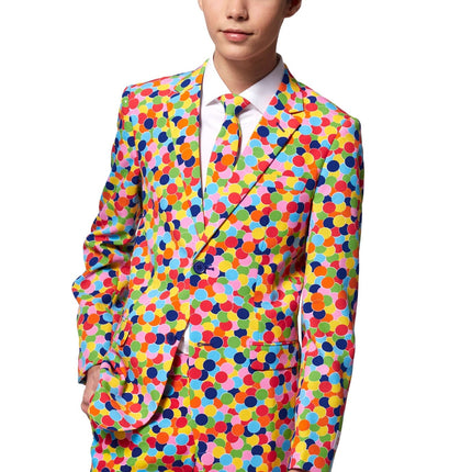 Costume da festa con coriandoli Ragazzo adolescente OppoSuits