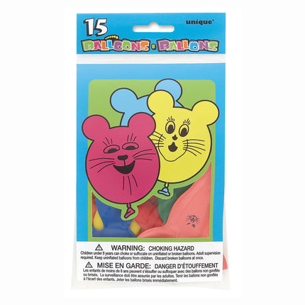 Palloncini Mouse 23cm 15pz