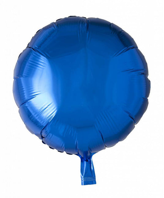 Palloncino a elio rotondo blu da 46 cm vuoto