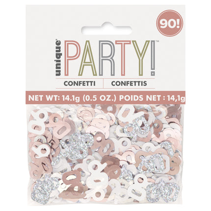 90 Years Confetti Bag Oro Rosa 14gr