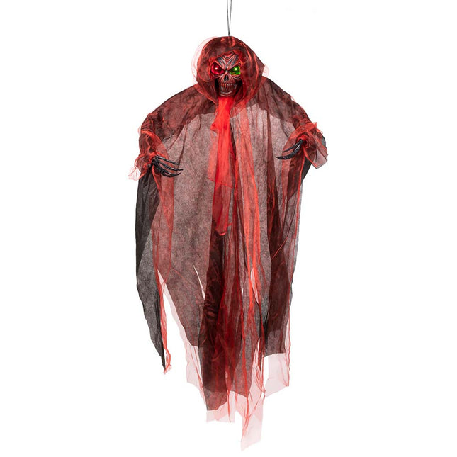 Demone di Halloween rosso 180 cm