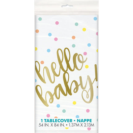 Tovaglia nascita Hello Baby Babyshower 2,13 m