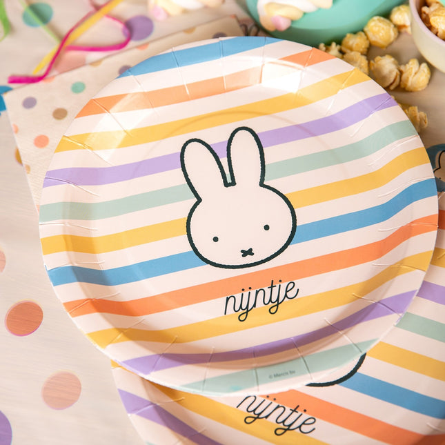 Piatti colorati Miffy 23 cm 8 pezzi