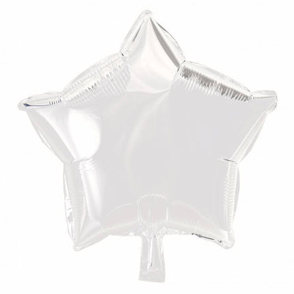 Palloncino ad elio Star Bianco 46cm vuoto