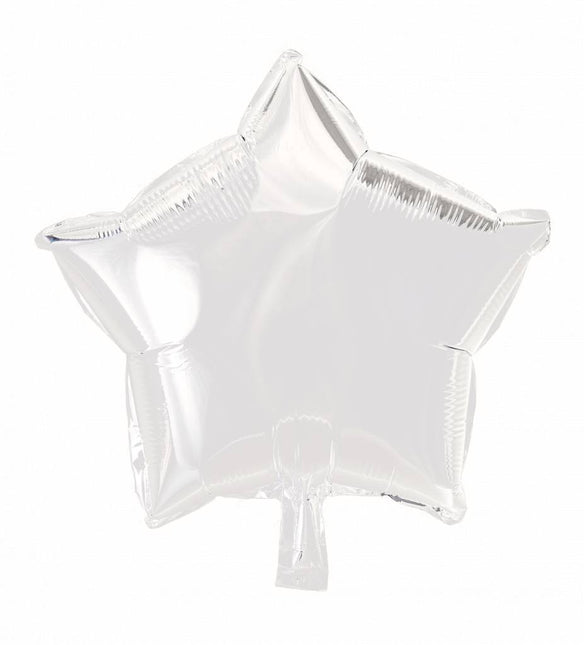 Palloncino ad elio Star Bianco 46cm vuoto