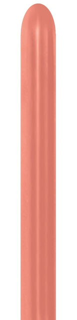 Palloncini da modellare Metallic Rose Gold 5cm 152cm 50pz